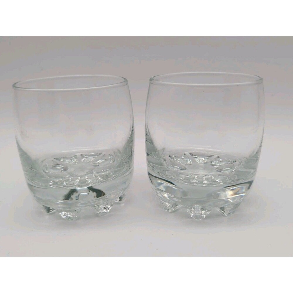 Set of 2 Bormioli Rocco Galassia 5 fl oz Whiskey Shot Glasses 3.25'' Italy
